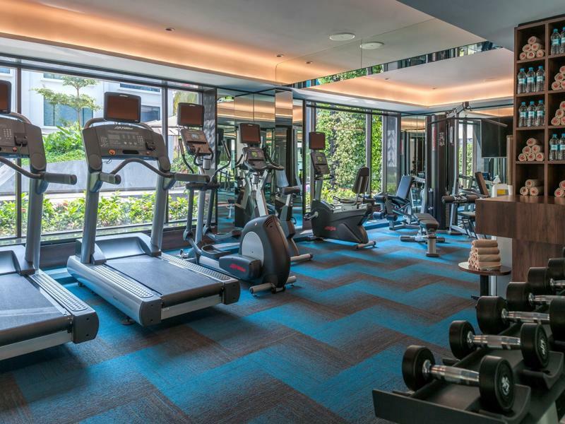 Hyatt Centric Candolim Goa Exteriör bild The gym at the hotel